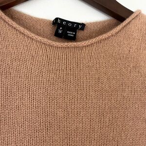 Theory Women's Camel Crew Neck Sweater